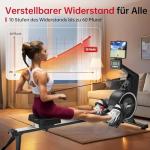 BOTORRO Air Magnetic Rowing Machine with Bluetooth Monitor