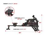 Sunny Health & Fitness Water Rowing Machine
