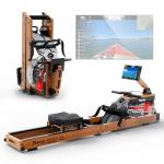 PASYOU Oak Water Rowing Machine with Adjustable Resistance