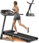 THERUN Folding Incline Treadmill with LED Screen