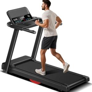 LONTEK Folding Treadmill with Heart Rate Sensor