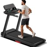 LONTEK Folding Treadmill with Heart Rate Sensor