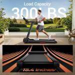 LONTEK Folding Treadmill with Heart Rate Sensor