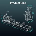 PASYOU Oak Water Rowing Machine with Adjustable Resistance