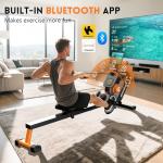 350 LBS Magnetic Rowing Machine with LCD Monitor