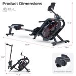 Smart Water Rowing Machine with Bluetooth Connectivity