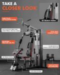Mikolo Home Gym with 150LBS Weight Stack