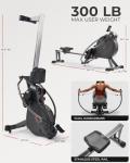 Sunny Health & Fitness Magnetic Rowing Machine Plus App