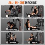 GOIMU M1 Home Gym Station with 140LBS Weight Stack