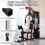 Multifunctional Home Gym with 160 lbs Weight Stack
