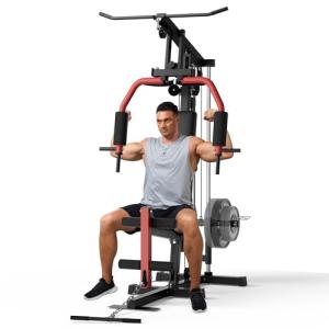 300LBS Home Gym Machine with Lat Pulldown & Chest Press