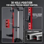 Mikolo 2000LB Power Rack with Dual Pulley System