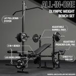 Mikolo 8-in-1 Multi-Function Weight Bench Set