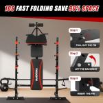 1500lbs 6-in-1 Weight Bench Set with Leg Extension