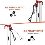 Mikolo Wall Mount Cable Crossover with Dual Pulleys