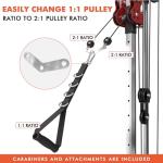 Mikolo Wall Mount Cable Crossover with Dual Pulleys