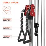 Mikolo Wall Mount Cable Crossover with Dual Pulleys