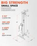 Mikolo Wall Mount Cable Crossover with Dual Pulleys