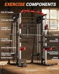 2200lbs Smith Machine with Cable & LAT System