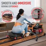 JOROTO Foldable Water Rowing Machine with Bluetooth Monitor