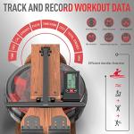 JOROTO Foldable Water Rowing Machine with Bluetooth Monitor