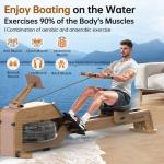 BOTORRO Water Rowing Machine with Adjustable Resistance