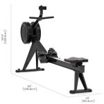 YOSUDA Air Magnetic Rowing Machine with Dual Resistance