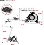 Sunny Health Magnetic Rowing Machine with LCD Display