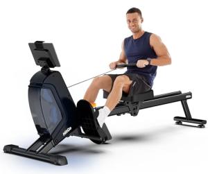 HitGo Foldable Magnetic Rowing Machine with Bluetooth