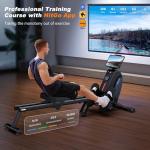 HitGo Foldable Magnetic Rowing Machine with Bluetooth