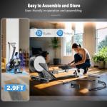Foldable Rowing Machine with Dual Resistance System