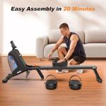 HitGo Foldable Magnetic Rowing Machine with Bluetooth