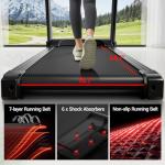 UMAY Folding Incline Treadmill with Pulse Sensors