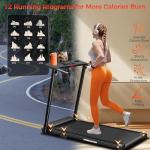 ApexNexus Folding Walking Pad Treadmill with Handle