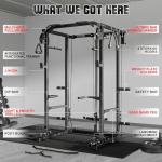 Goimu 2000LBS Power Cage with LAT Pulldown