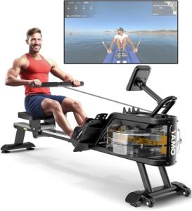 YAMO Water Rowing Machine with LCD Display