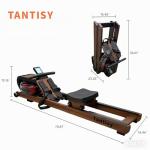 TANTISY Foldable Water Rowing Machine for Home