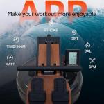 TANTISY Foldable Water Rowing Machine for Home