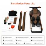 TANTISY Foldable Water Rowing Machine for Home