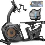 Pooboo Magnetic Recumbent Exercise Bike with Arm Exerciser