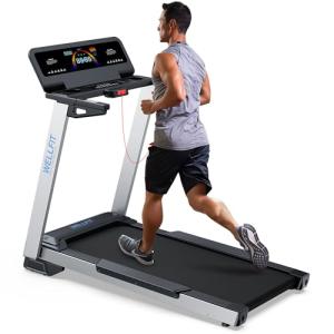 WELLFIT Heavy-Duty Treadmill with Bluetooth & Incline