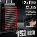 Mikolo Home Gym with 150LBS Weight Stack