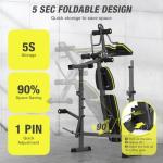 6-in-1 Adjustable Weight Bench Set for Home Gym