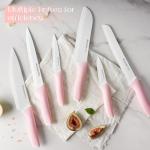 15-Piece German Stainless Steel Knife Set - Pink