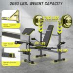 6-in-1 Adjustable Weight Bench Set for Home Gym