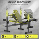 6-in-1 Adjustable Weight Bench Set for Home Gym