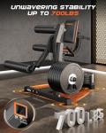 Adjustable 4-in-1 Leg Extension Curl Machine