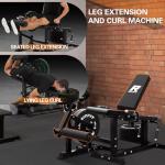 RITFIT Adjustable Leg Extension and Curl Machine