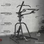 DONOW Power Rack with LAT Low Row System