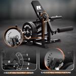 RITFIT Adjustable Leg Extension and Curl Machine